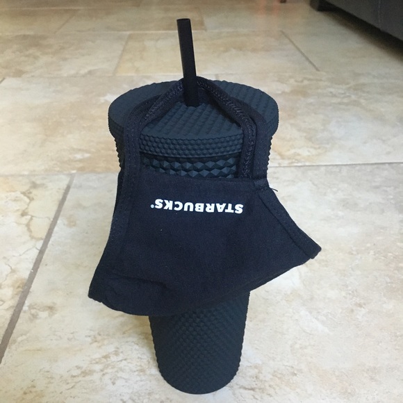 Starbucks Matte Black Tumbler + Starbucks Mask - Picture 13 of 13